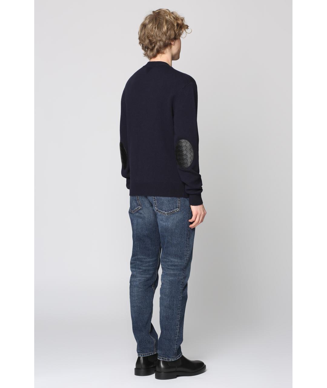 BOTTEGA VENETA Синий кашемировый джемпер / свитер, фото 4