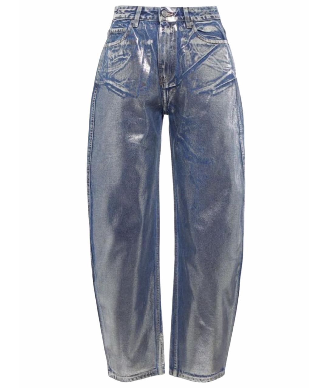 GANNI Синие прямые джинсы, фото 1