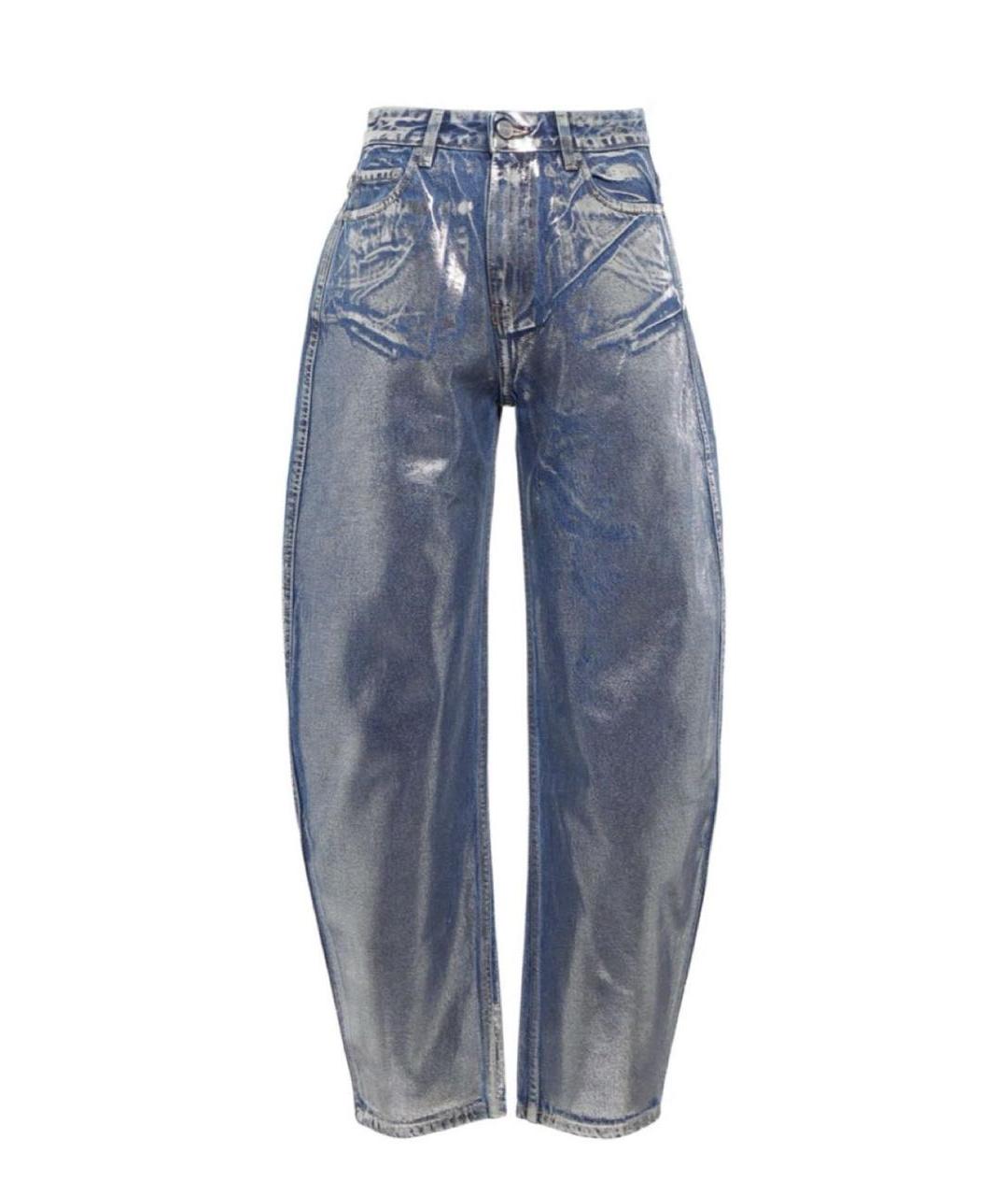 GANNI Синие прямые джинсы, фото 6