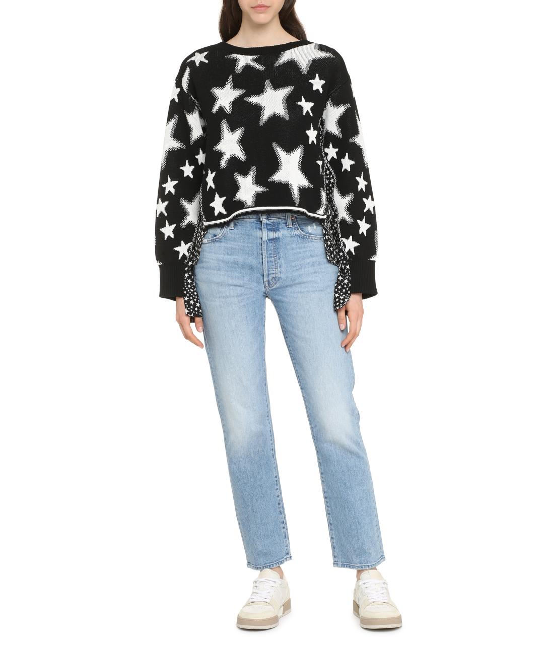 STELLA MCCARTNEY Черный хлопковый джемпер / свитер, фото 3