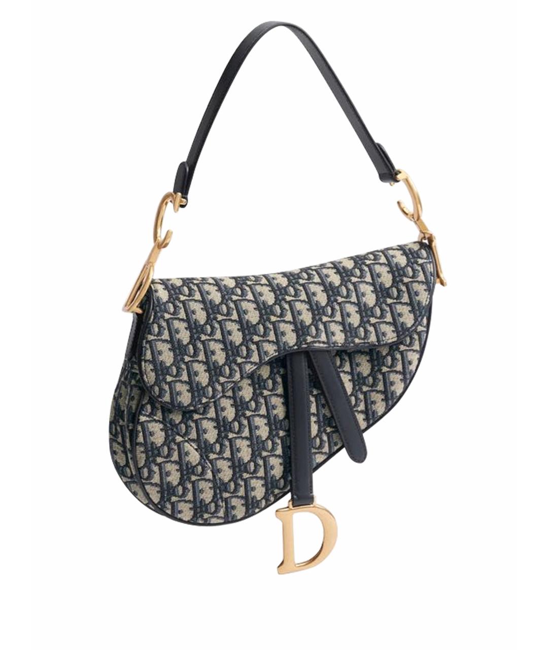 CHRISTIAN DIOR Темно-синяя сумка через плечо, фото 1
