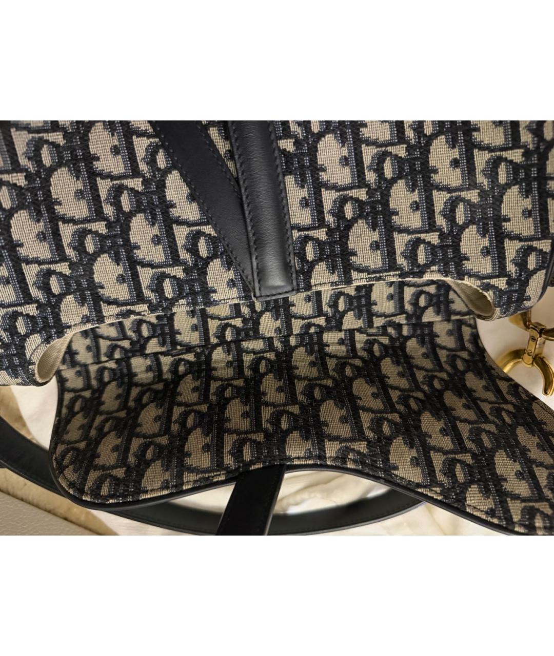 CHRISTIAN DIOR Темно-синяя сумка через плечо, фото 4