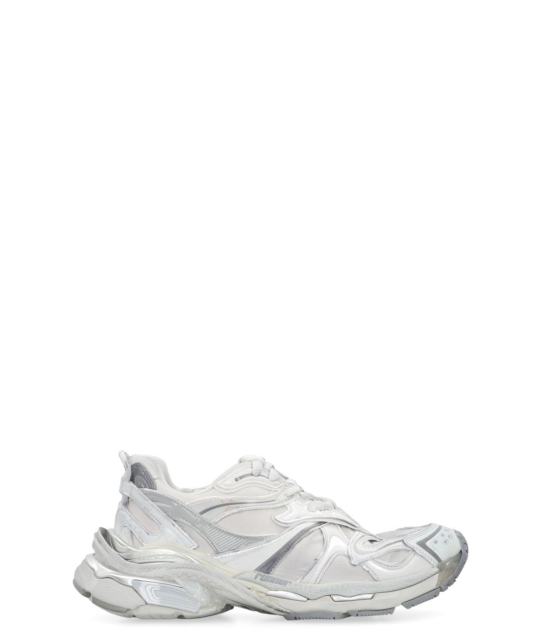 BALENCIAGA Белые синтетические низкие кроссовки / кеды, фото 1