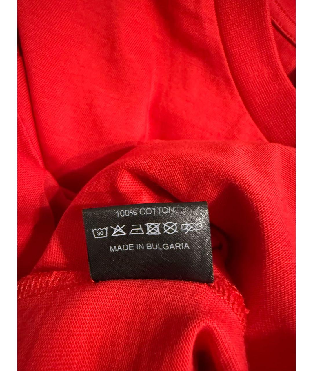 GIVENCHY Красная хлопковая футболка, фото 5