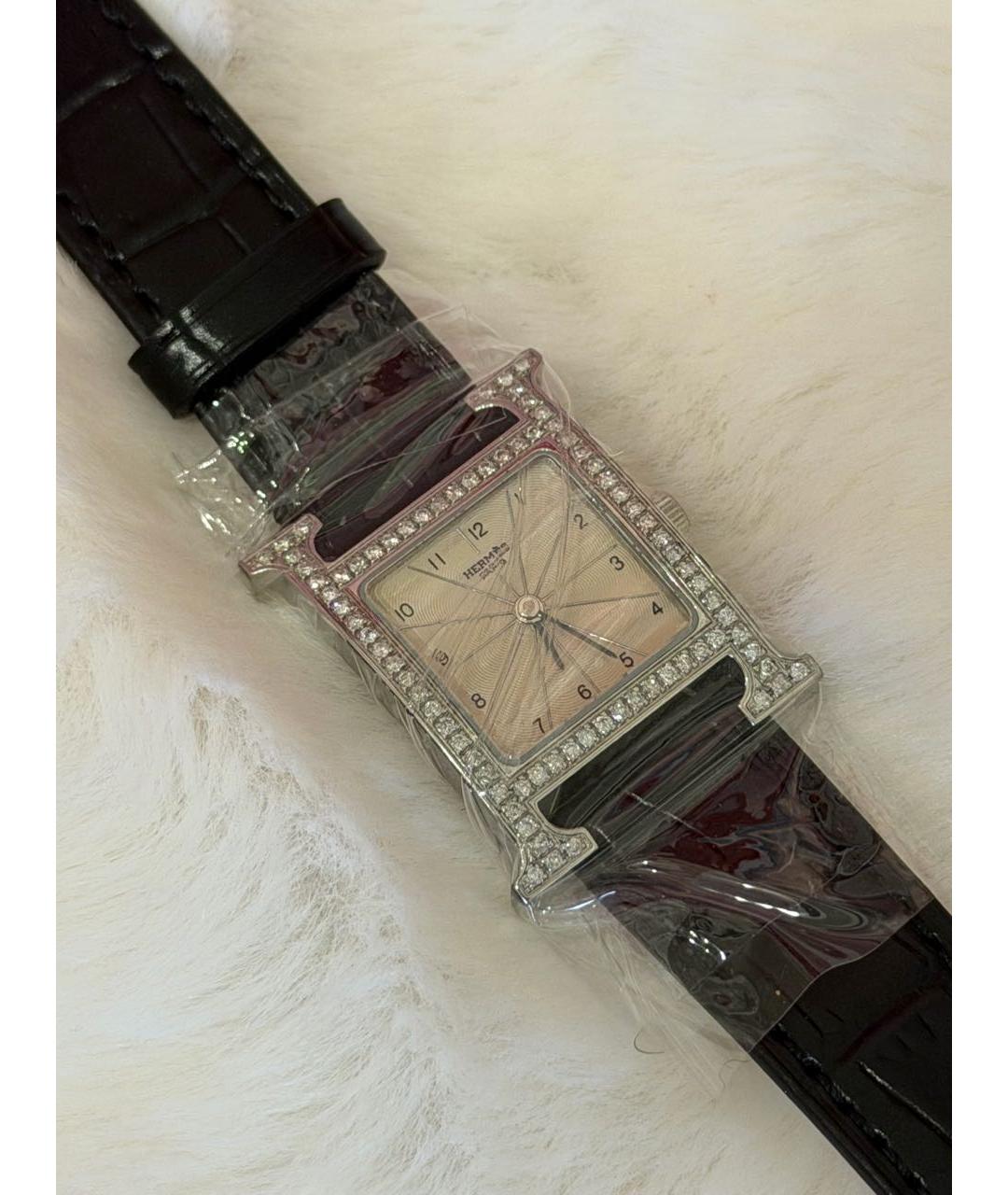 HERMES Черные часы, фото 7