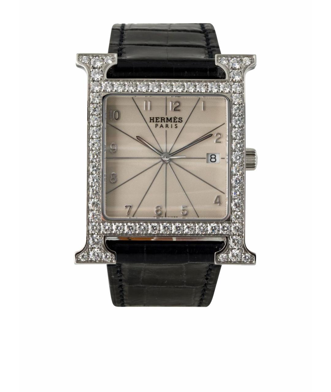 HERMES Черные часы, фото 1