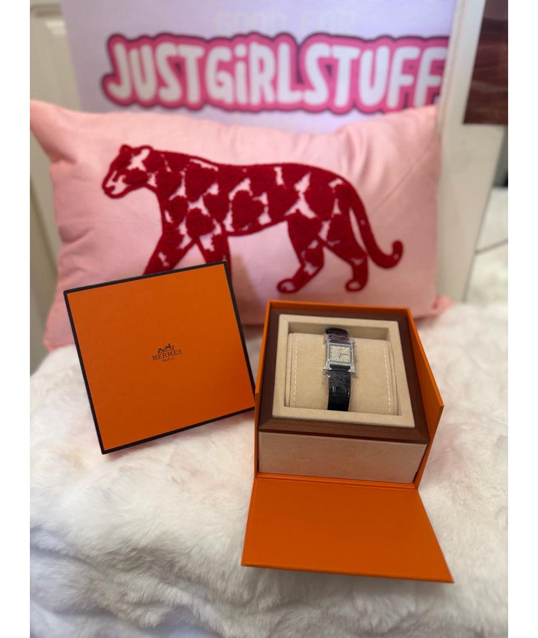 HERMES Черные часы, фото 6