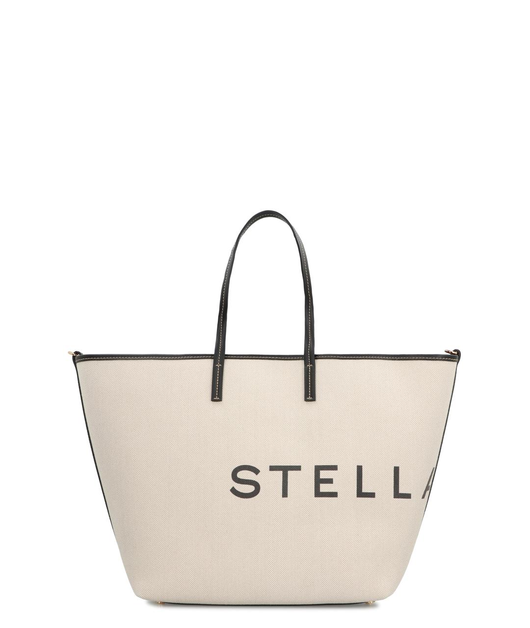 STELLA MCCARTNEY Бежевая хлопковая сумка тоут, фото 1
