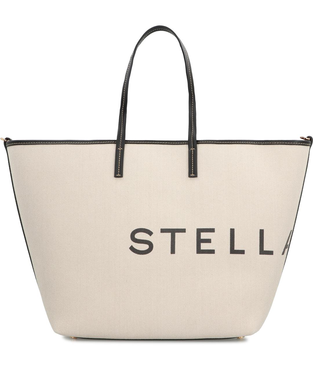 STELLA MCCARTNEY Бежевая хлопковая сумка тоут, фото 2