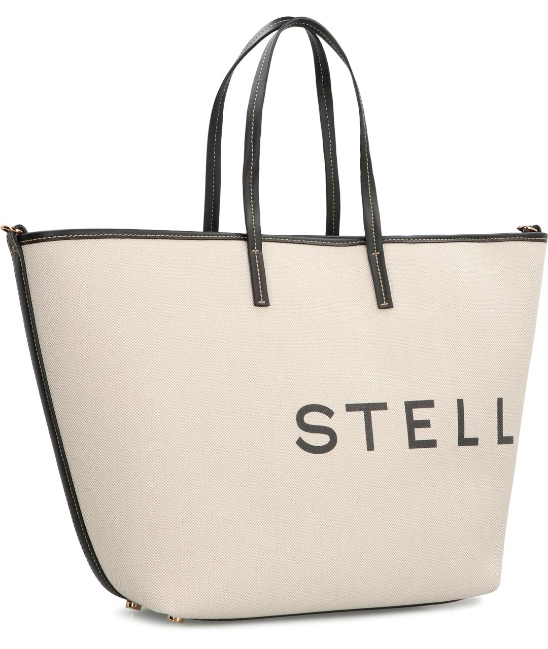 STELLA MCCARTNEY Бежевая хлопковая сумка тоут, фото 3