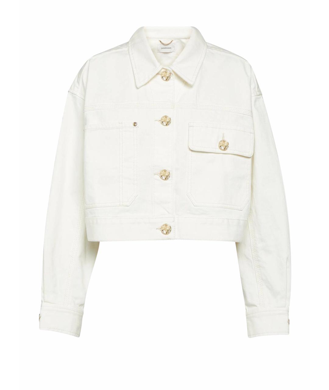 ZIMMERMANN Белая хлопковая куртка, фото 1