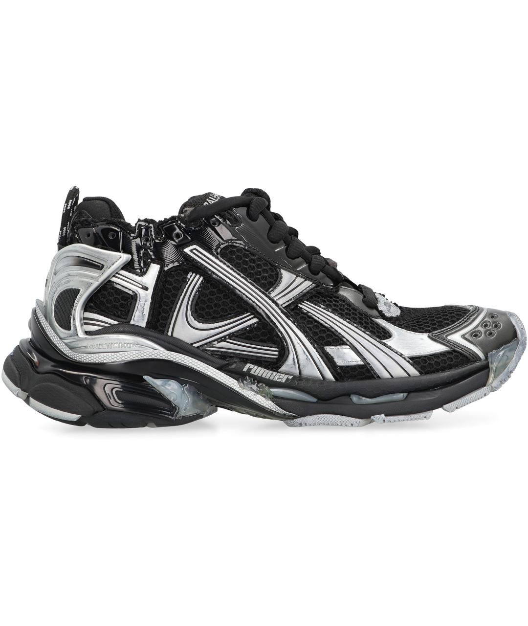 BALENCIAGA Черные синтетические низкие кроссовки / кеды, фото 2