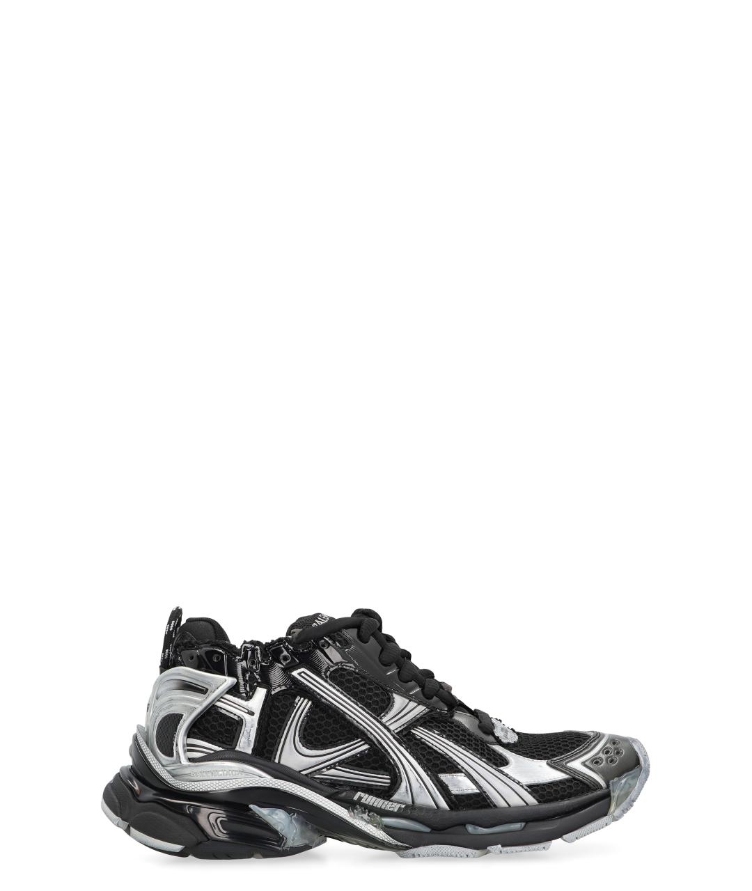 BALENCIAGA Черные синтетические низкие кроссовки / кеды, фото 1