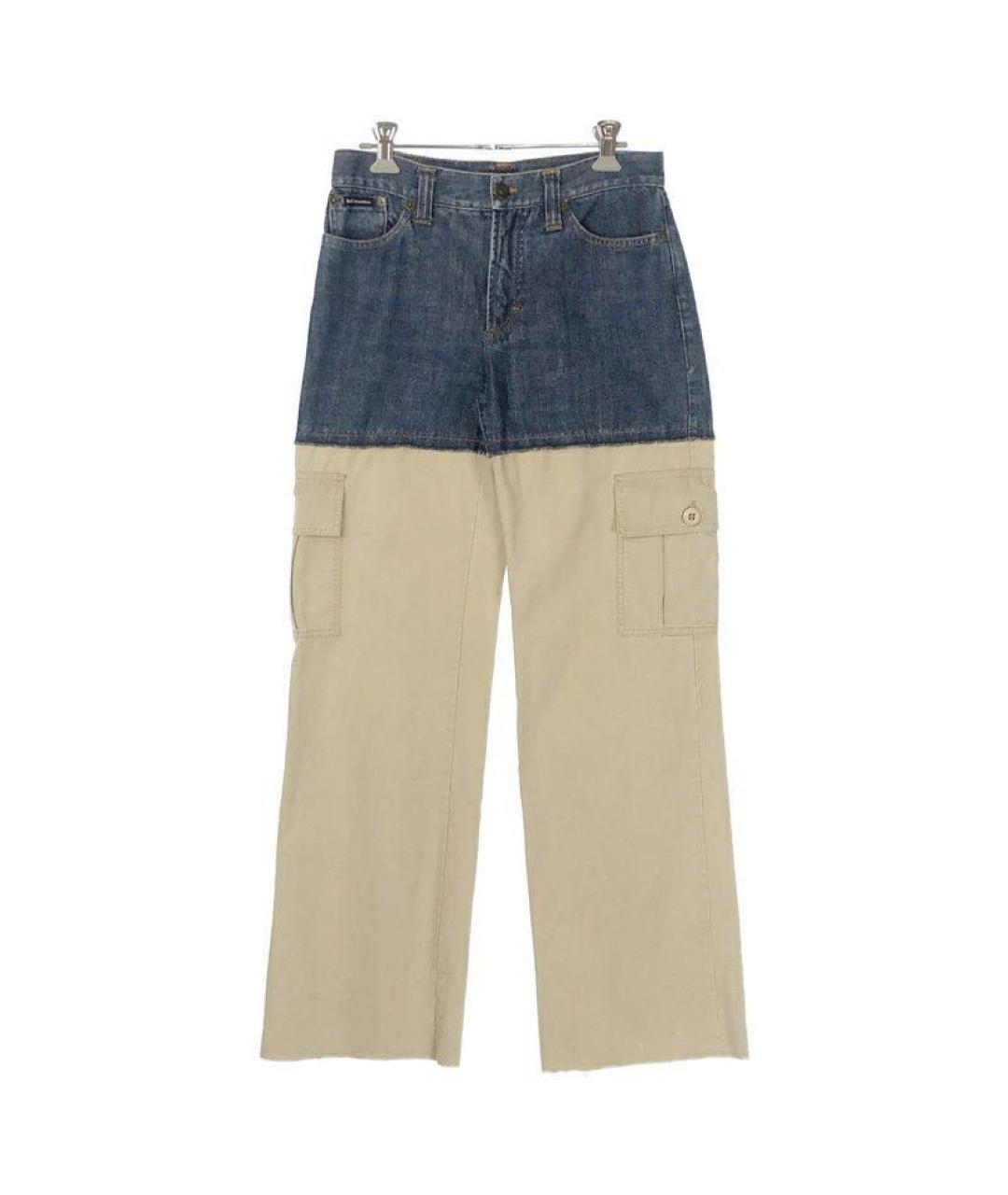 DOLCE&GABBANA Серые хлопковые прямые джинсы, фото 8