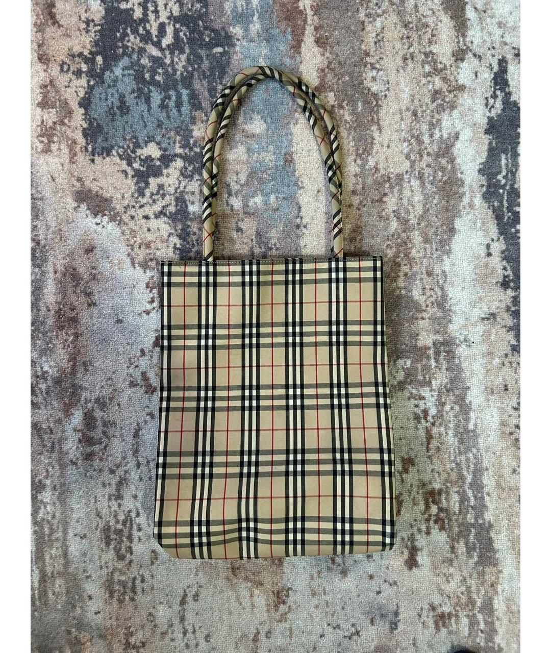 BURBERRY Бежевая сумка тоут, фото 6