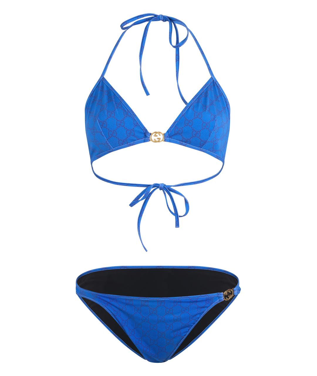 GUCCI Синий полиамидовый купальник, фото 1