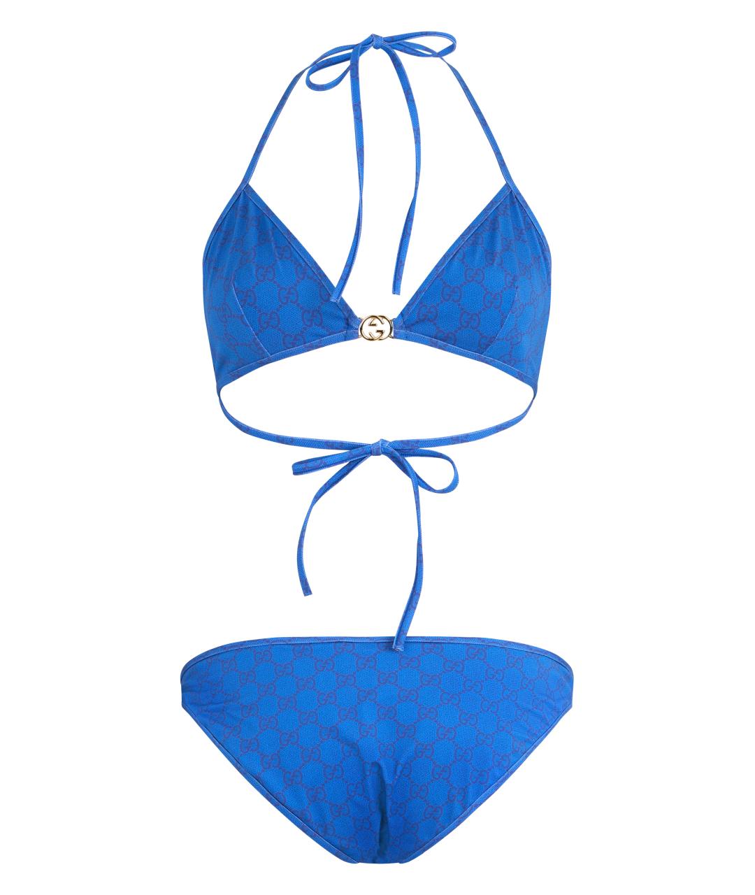 GUCCI Синий полиамидовый купальник, фото 2
