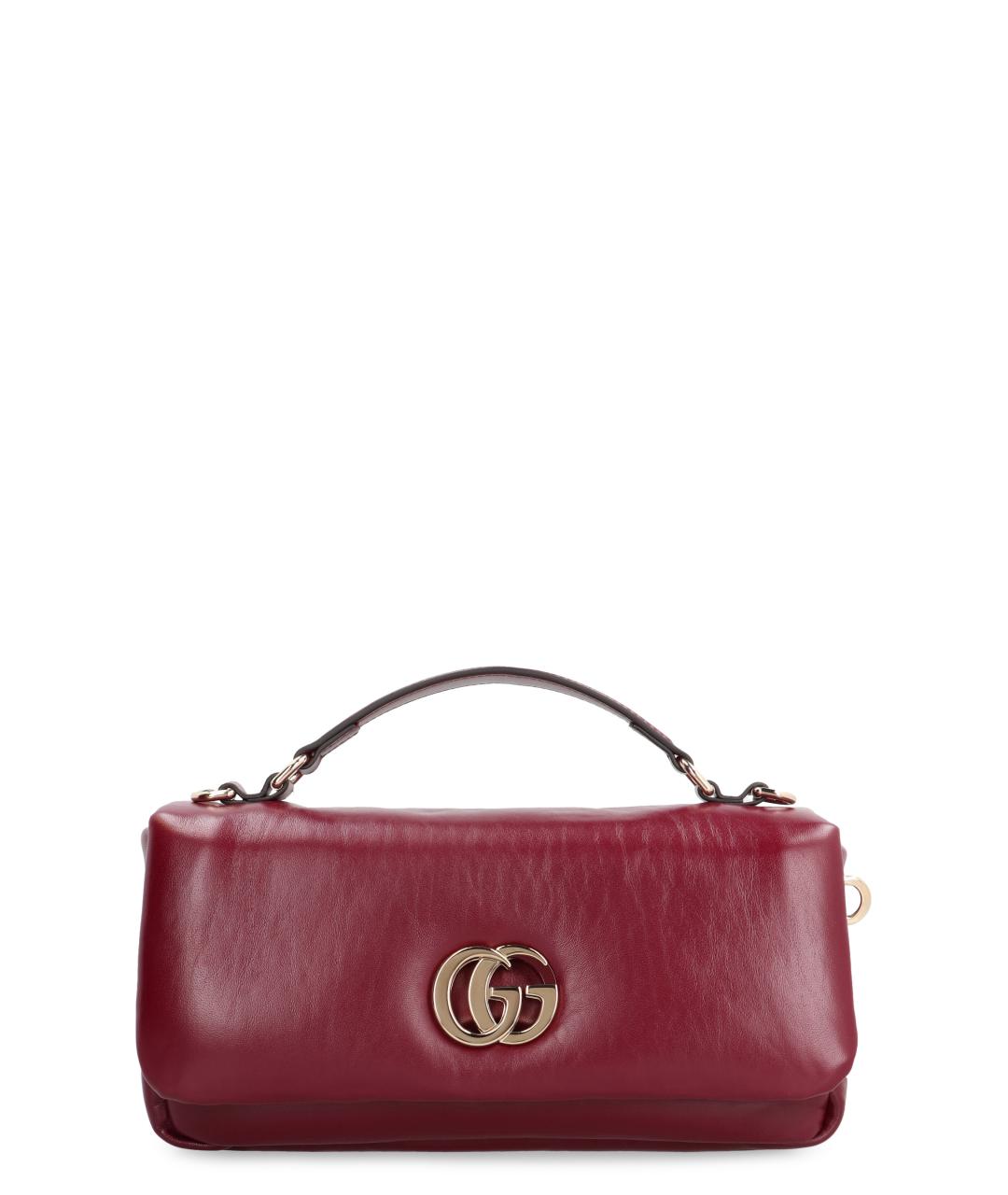 GUCCI Красная кожаная сумка через плечо, фото 1