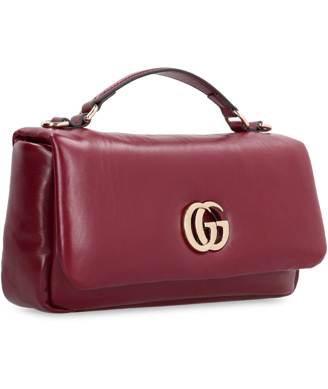 GUCCI Красная кожаная сумка через плечо, фото 3