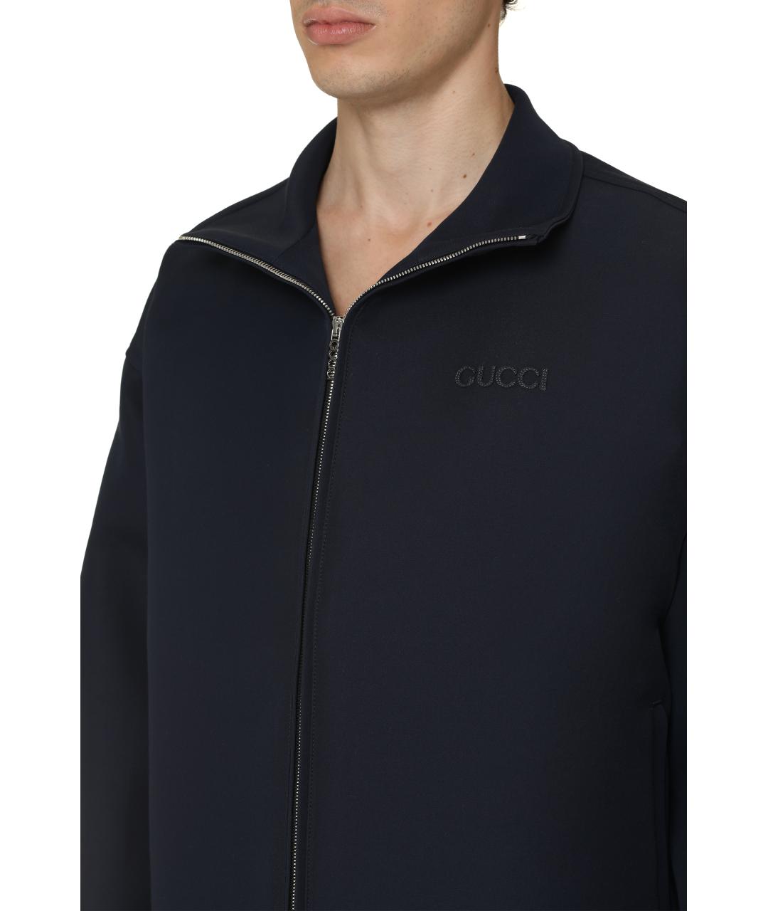 GUCCI Синяя шерстяная куртка, фото 5