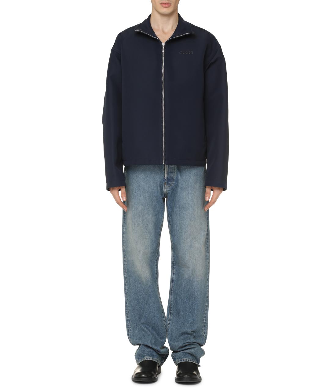 GUCCI Синяя шерстяная куртка, фото 3