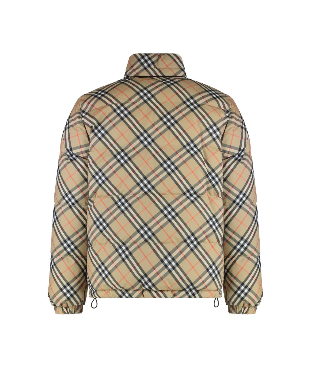 BURBERRY Бежевый полиэстеровый пуховик, фото 2