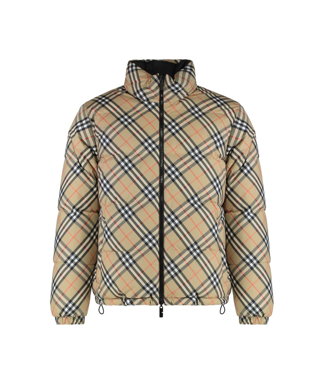 BURBERRY Бежевый полиэстеровый пуховик, фото 1