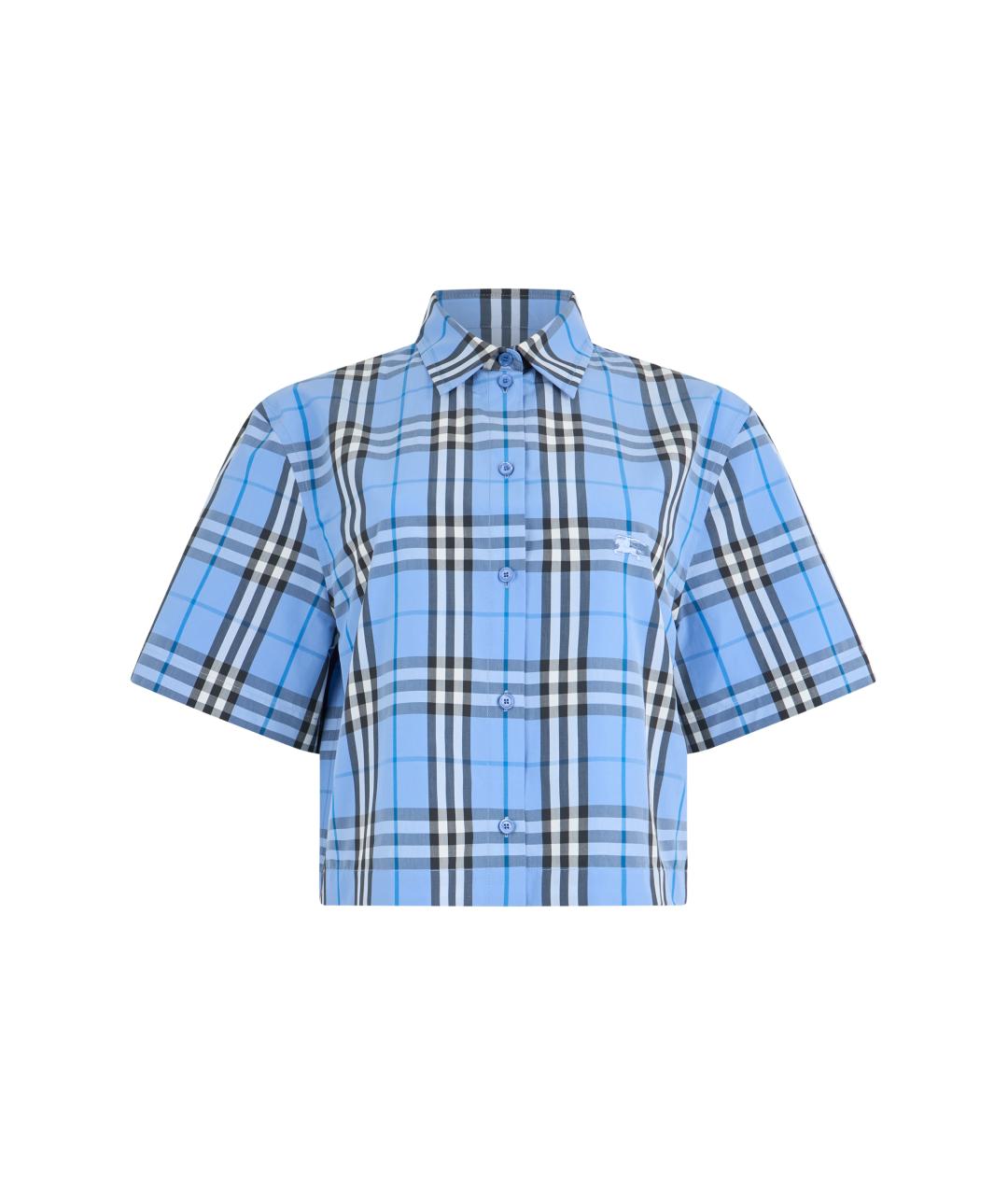 BURBERRY Голубая хлопковая рубашка, фото 1