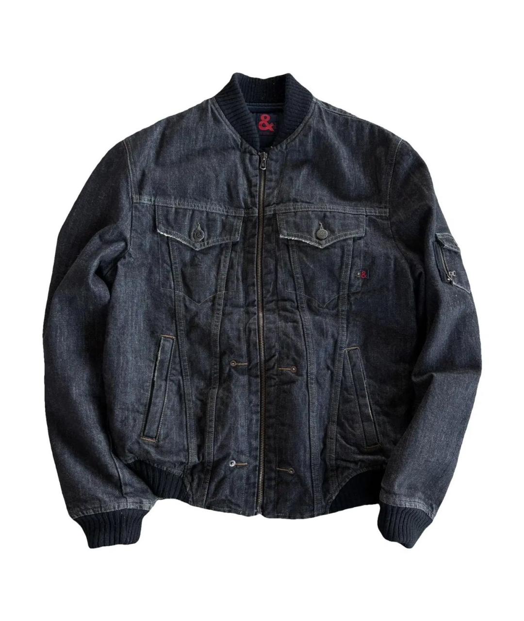 DOLCE&GABBANA Черная деним куртка, фото 7