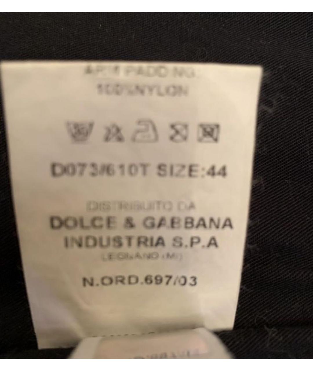 DOLCE&GABBANA Черная деним куртка, фото 6