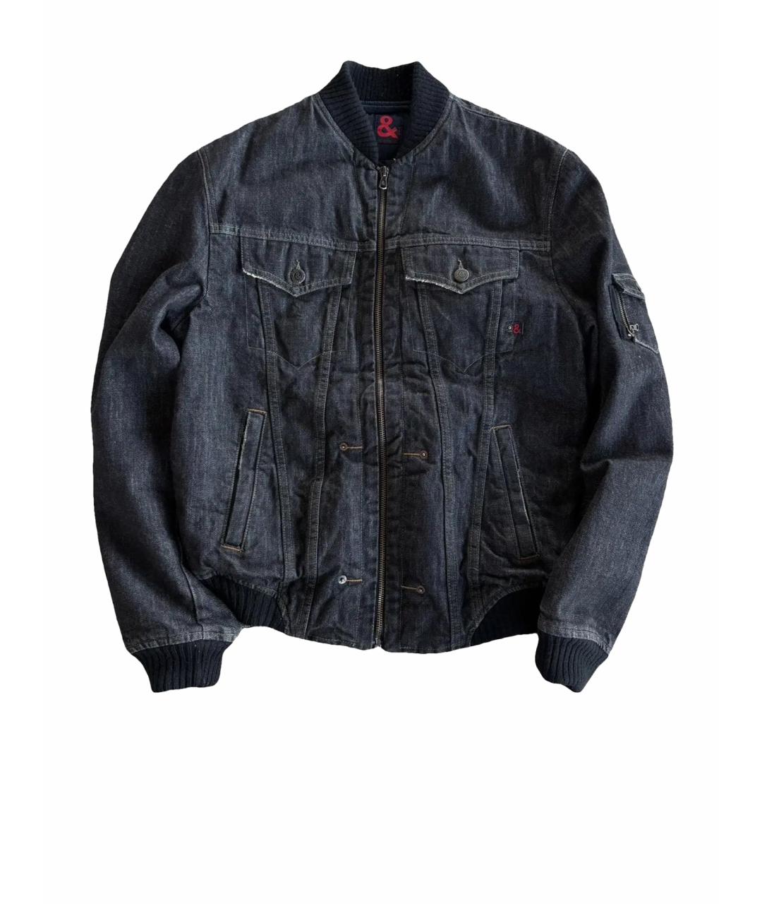 DOLCE&GABBANA Черная деним куртка, фото 1