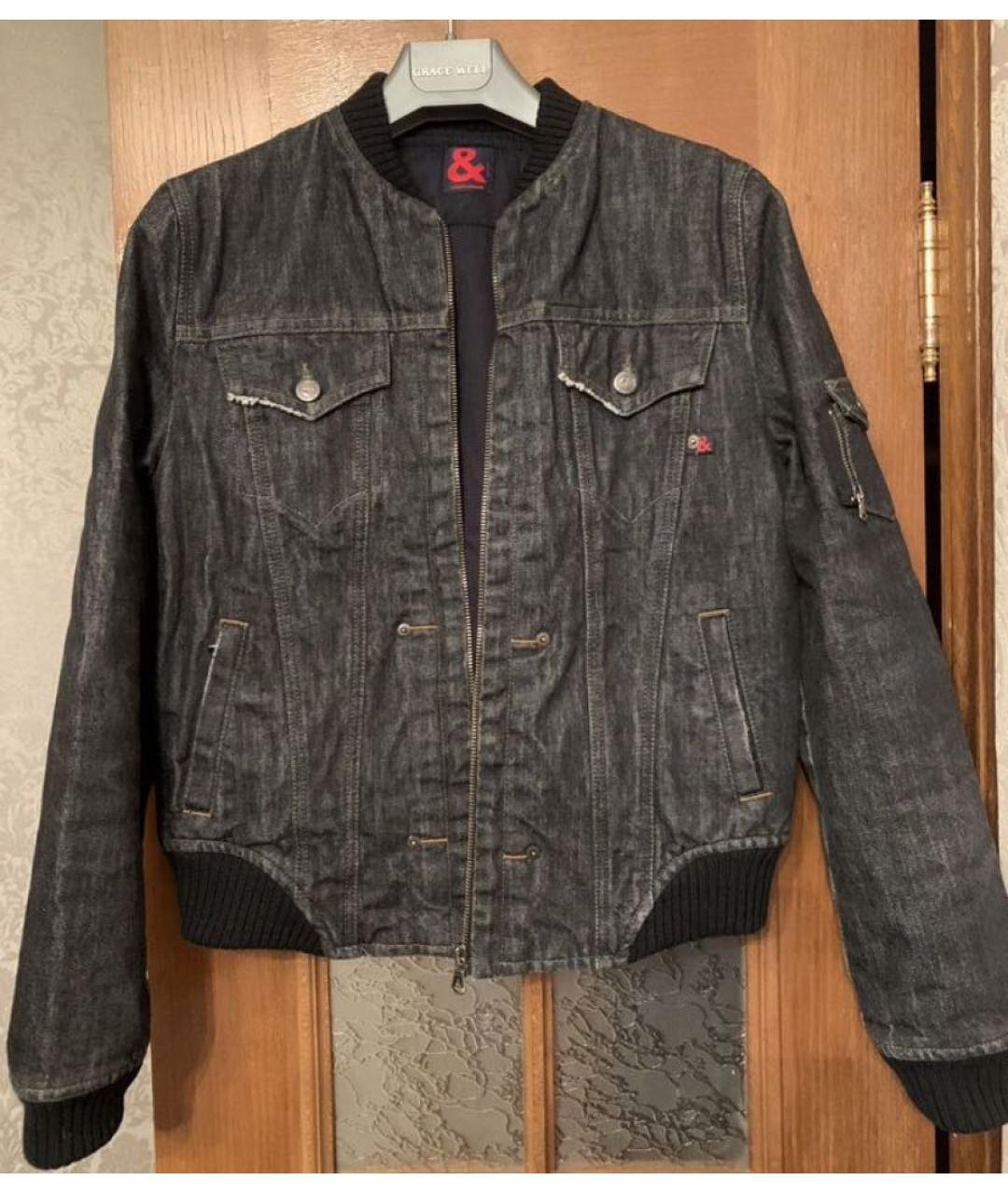 DOLCE&GABBANA Черная деним куртка, фото 2