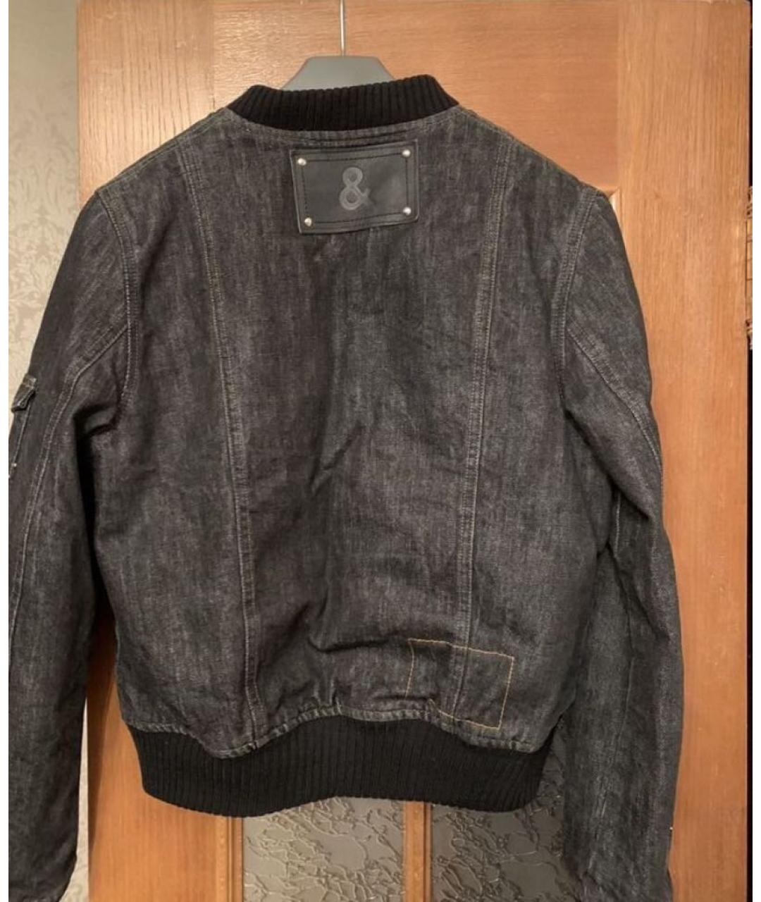 DOLCE&GABBANA Черная деним куртка, фото 3