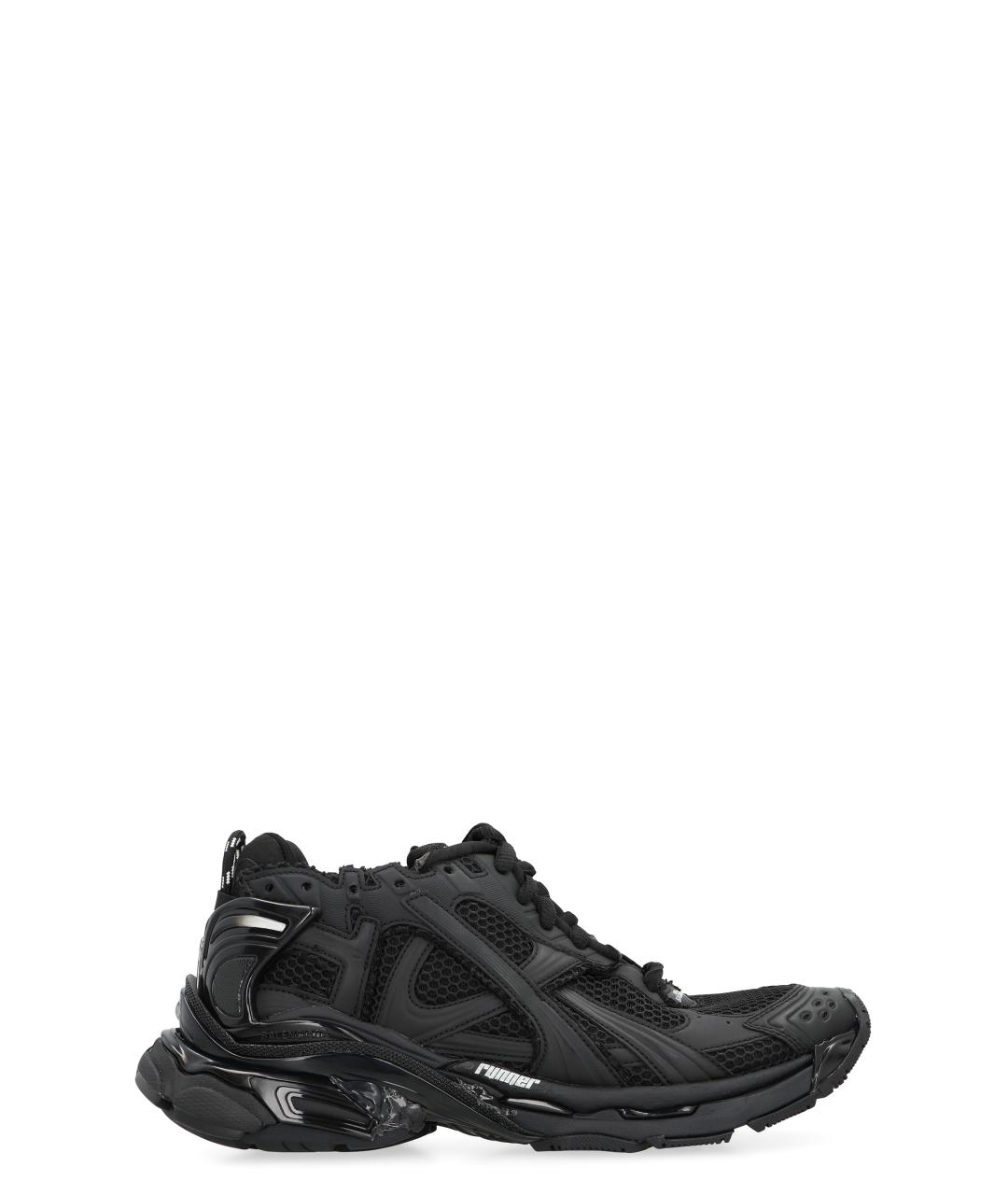 BALENCIAGA Черные синтетические низкие кроссовки / кеды, фото 1