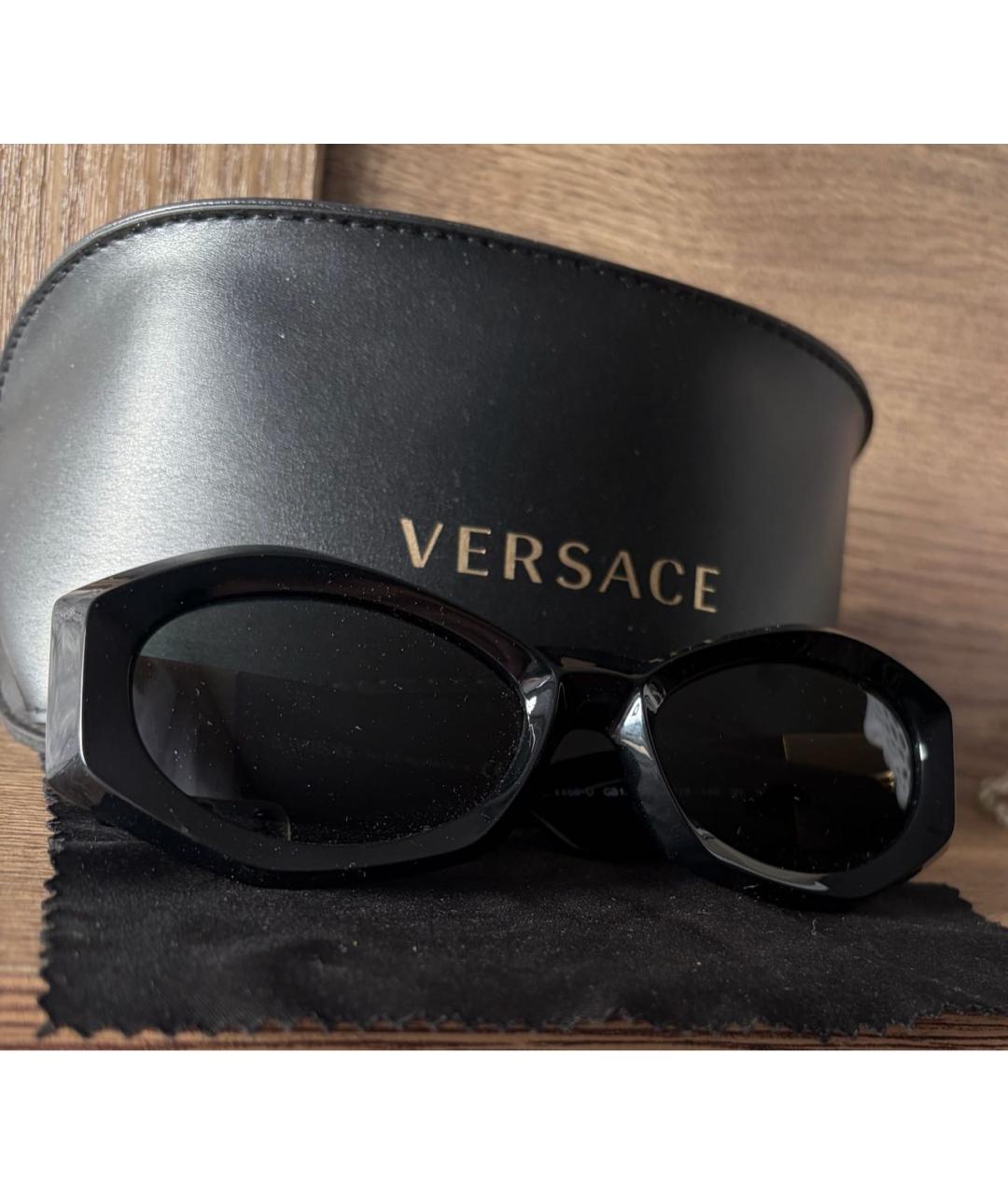 VERSACE Черные солнцезащитные очки, фото 2