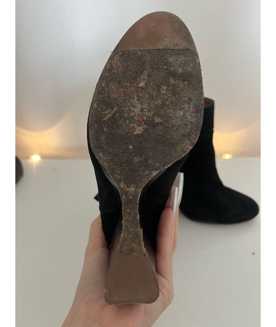 LANVIN Черные замшевые ботильоны, фото 6