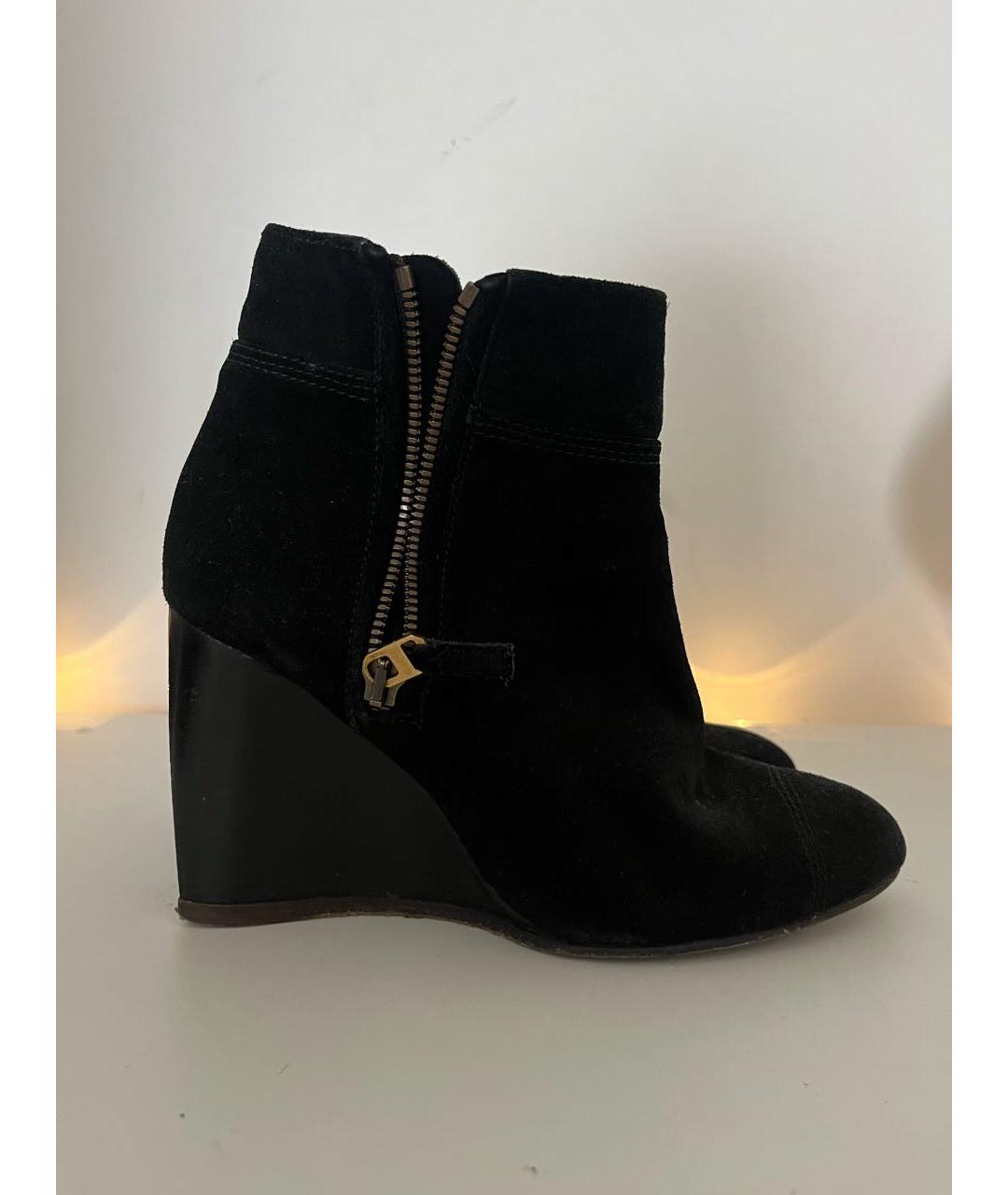 LANVIN Черные замшевые ботильоны, фото 7