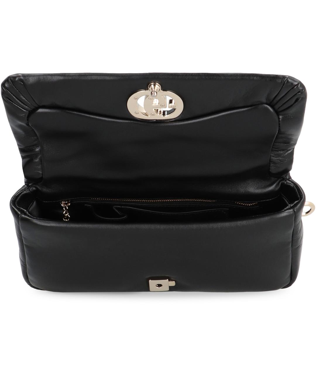 GUCCI Черная кожаная сумка с короткими ручками, фото 5