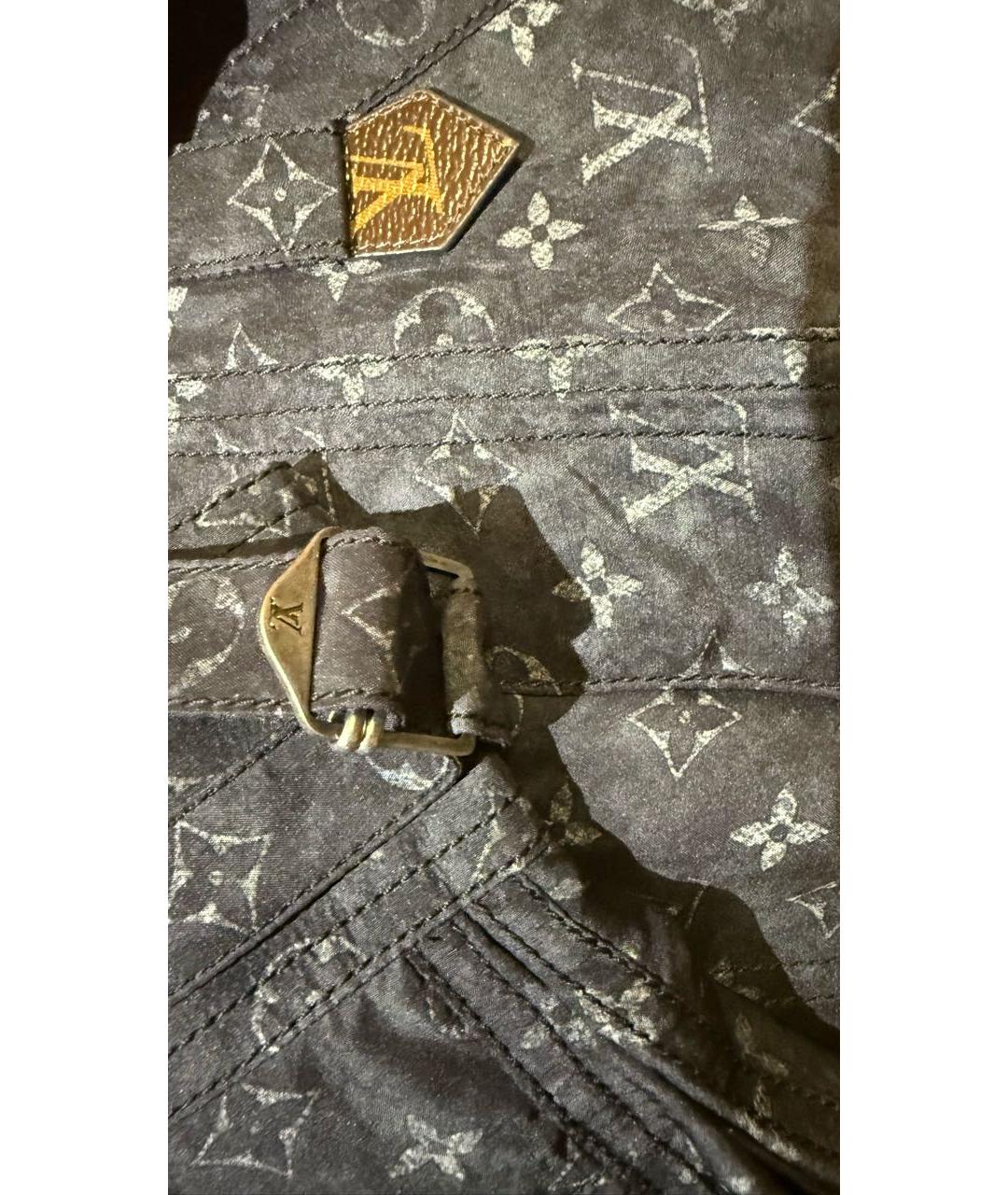 LOUIS VUITTON Серые шелковые брюки широкие, фото 8