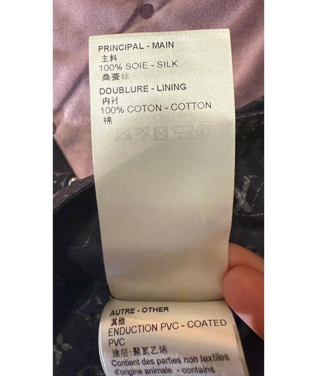 LOUIS VUITTON Серые шелковые брюки широкие, фото 6