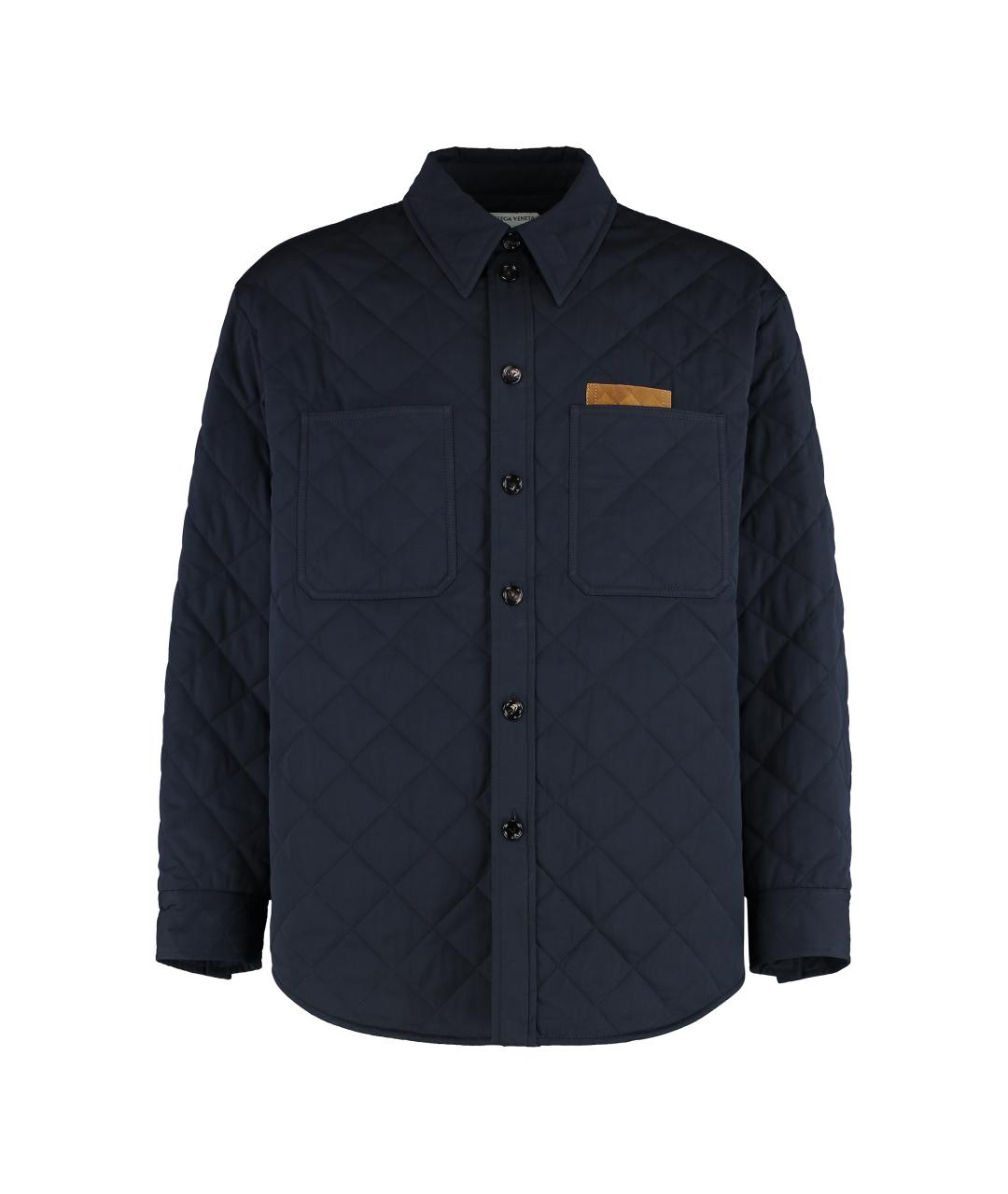 BOTTEGA VENETA Синяя хлопковая кэжуал рубашка, фото 1