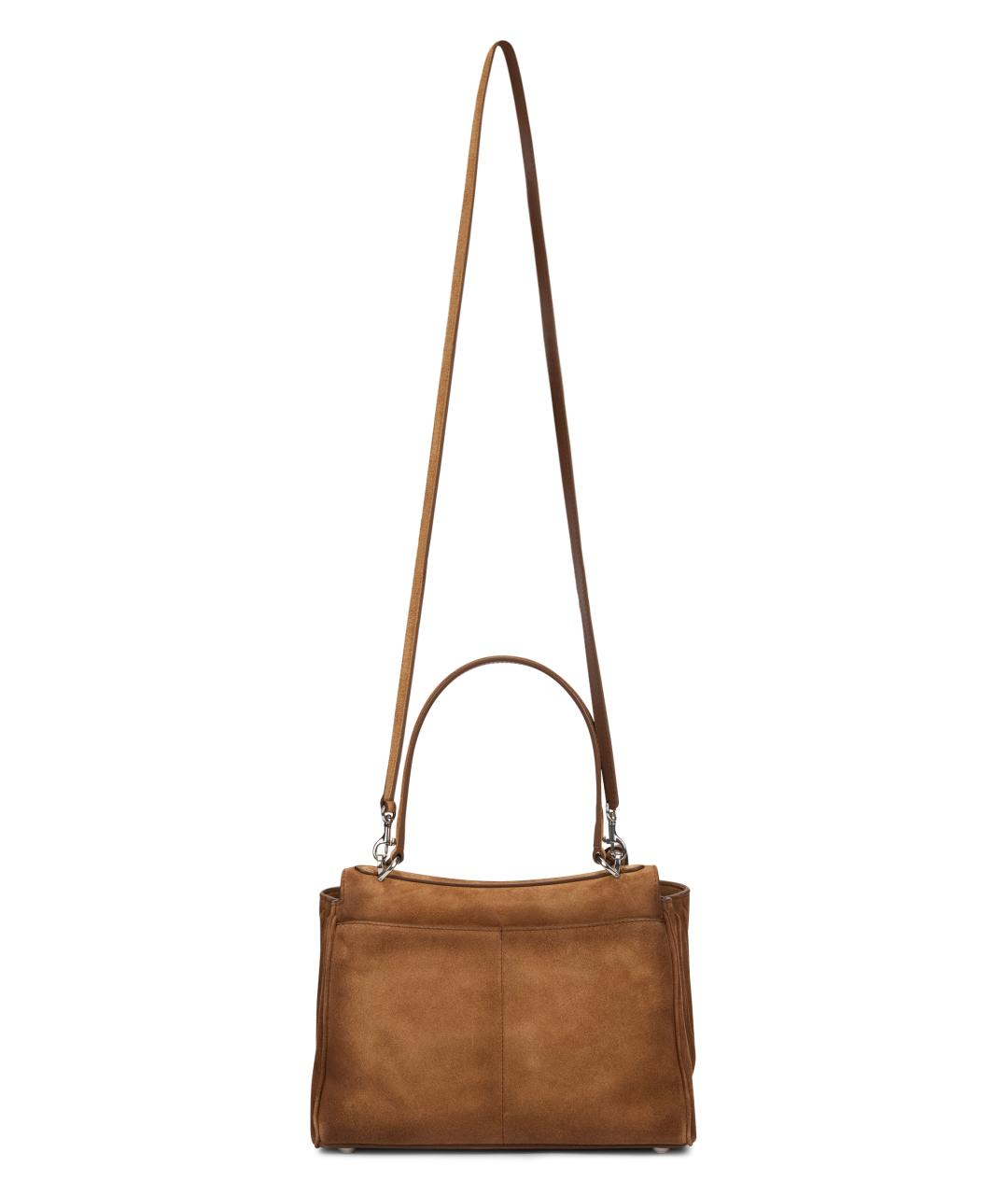 BALENCIAGA Бежевая замшевая сумка с короткими ручками, фото 3