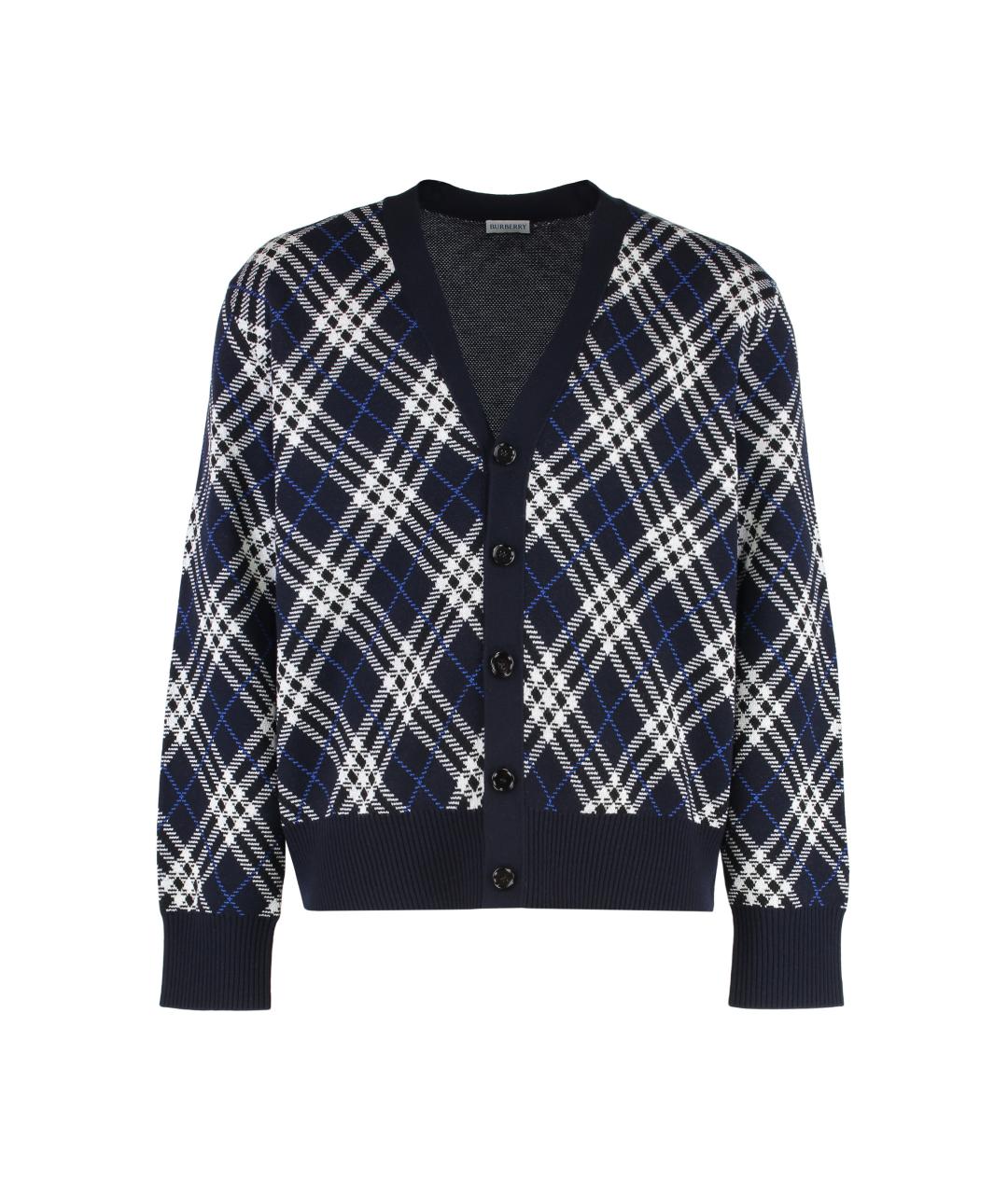 BURBERRY Мульти шерстяной кардиган, фото 1