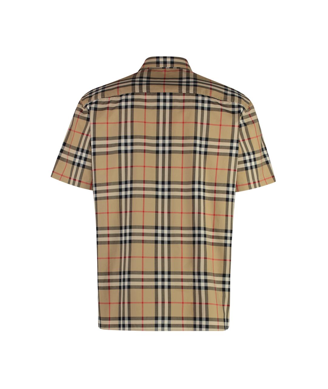 BURBERRY Бежевая хлопковая кэжуал рубашка, фото 2