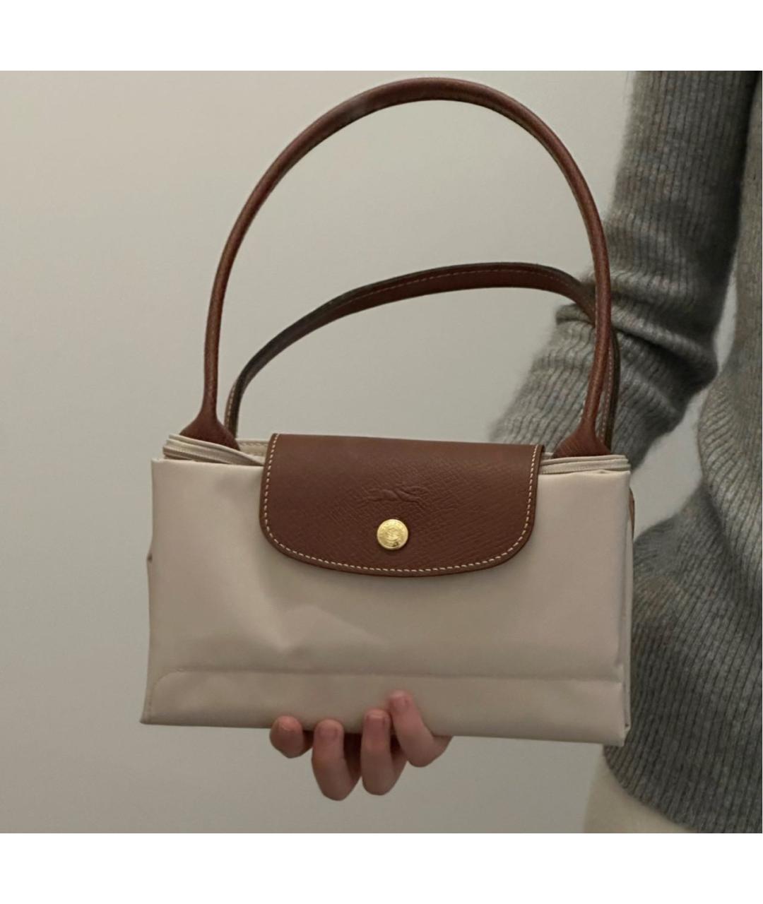 LONGCHAMP Бежевая сумка тоут, фото 7