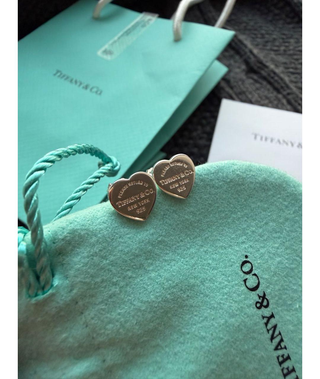 TIFFANY&CO Серебряные серебряные серьги, фото 6