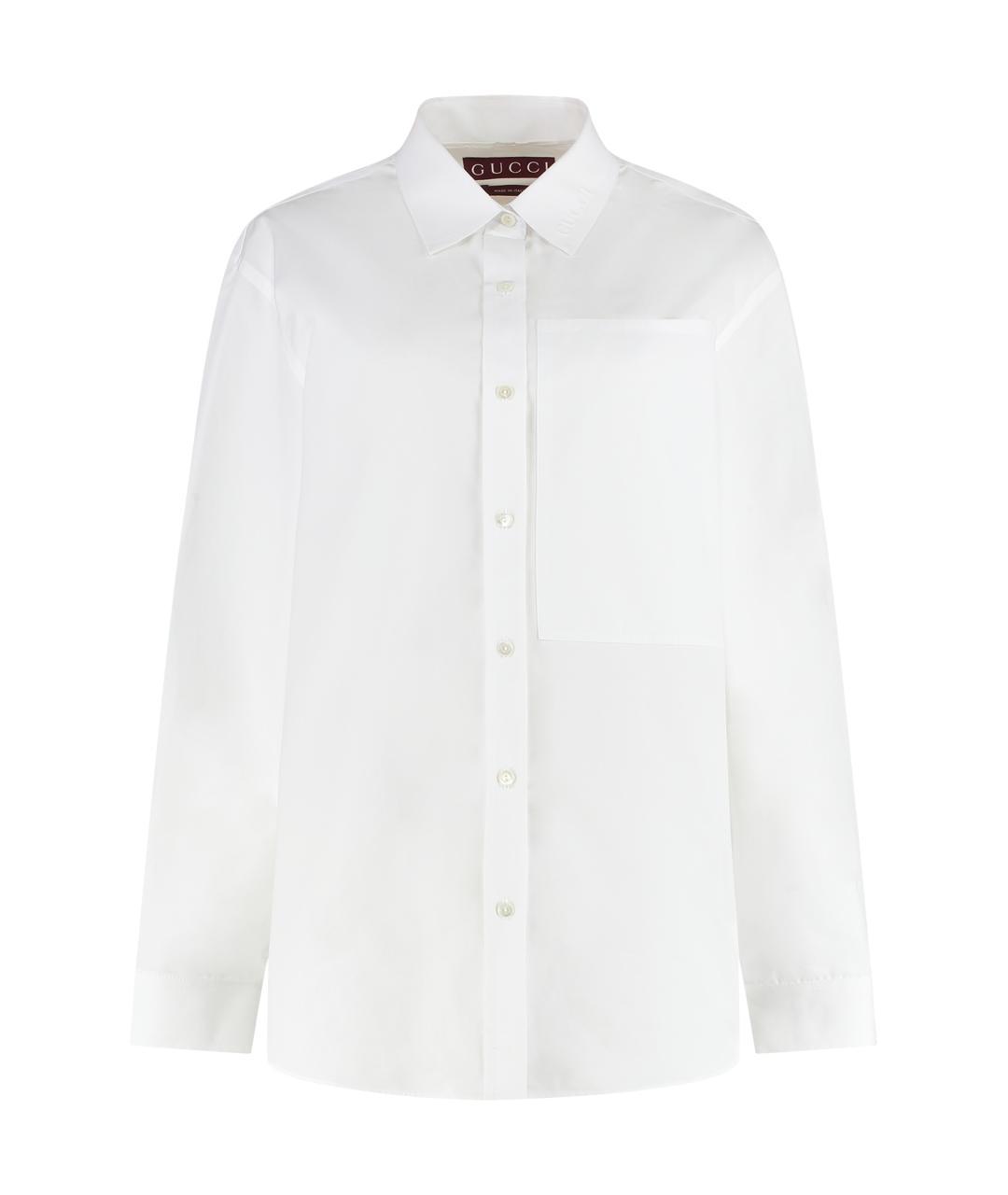 GUCCI Белая хлопковая рубашка, фото 3