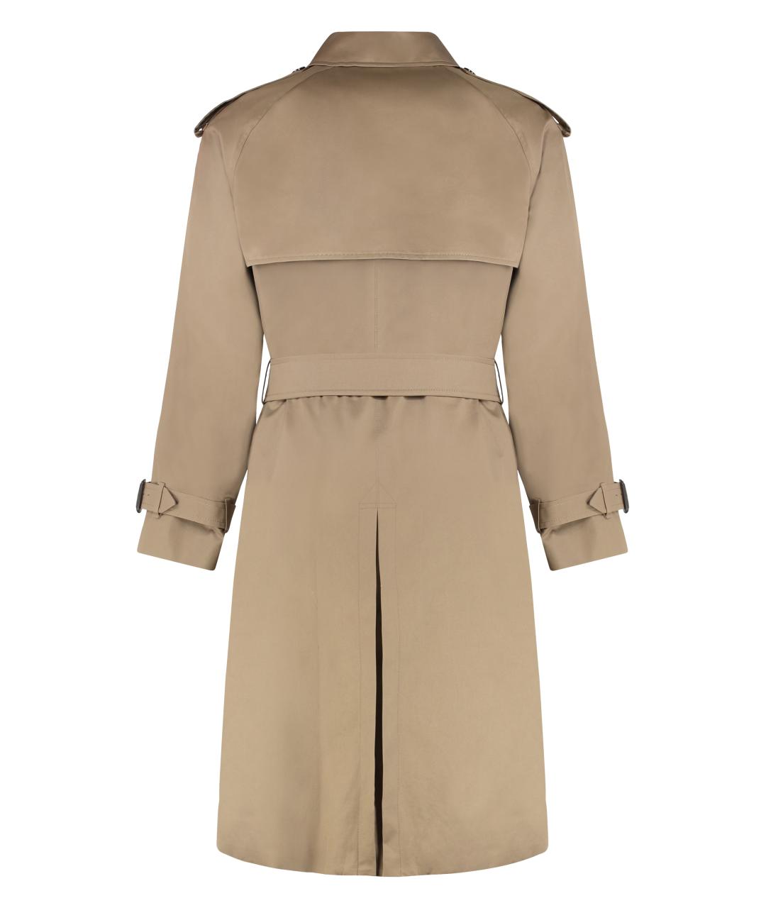 BURBERRY Коричневый хлопковый тренч / плащ, фото 2