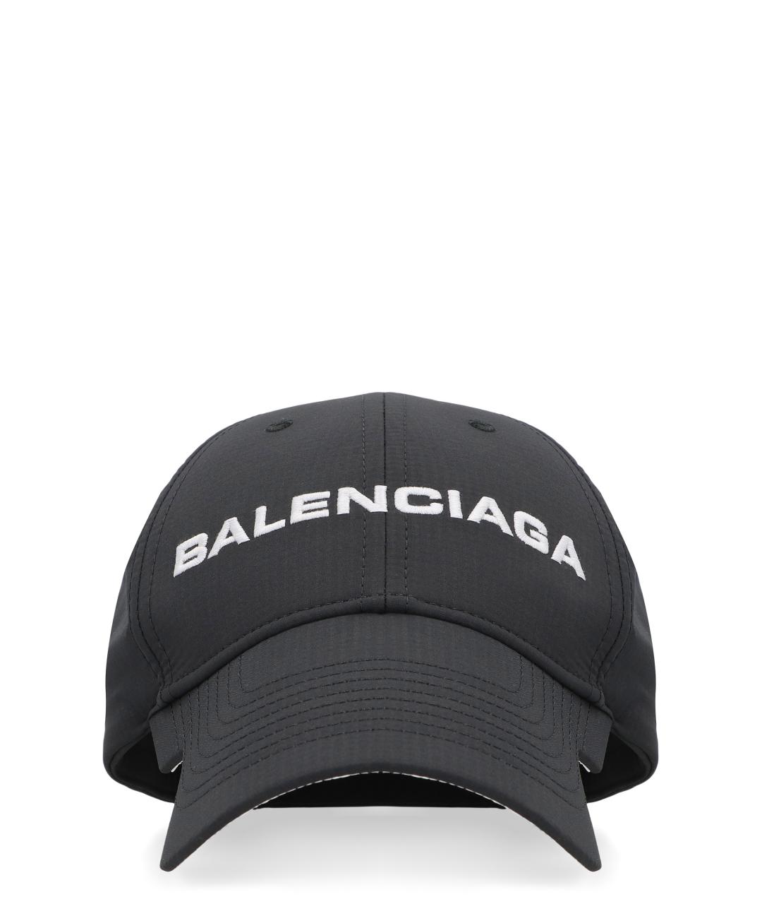 BALENCIAGA Черная синтетическая кепка/бейсболка, фото 1