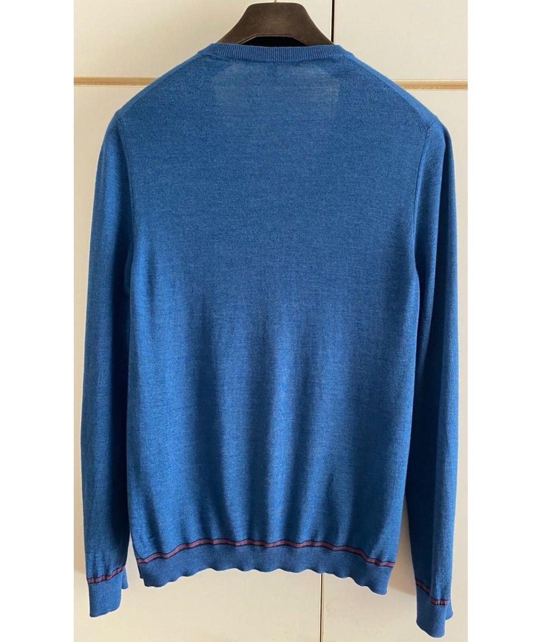 GUCCI Синий кашемировый джемпер / свитер, фото 3